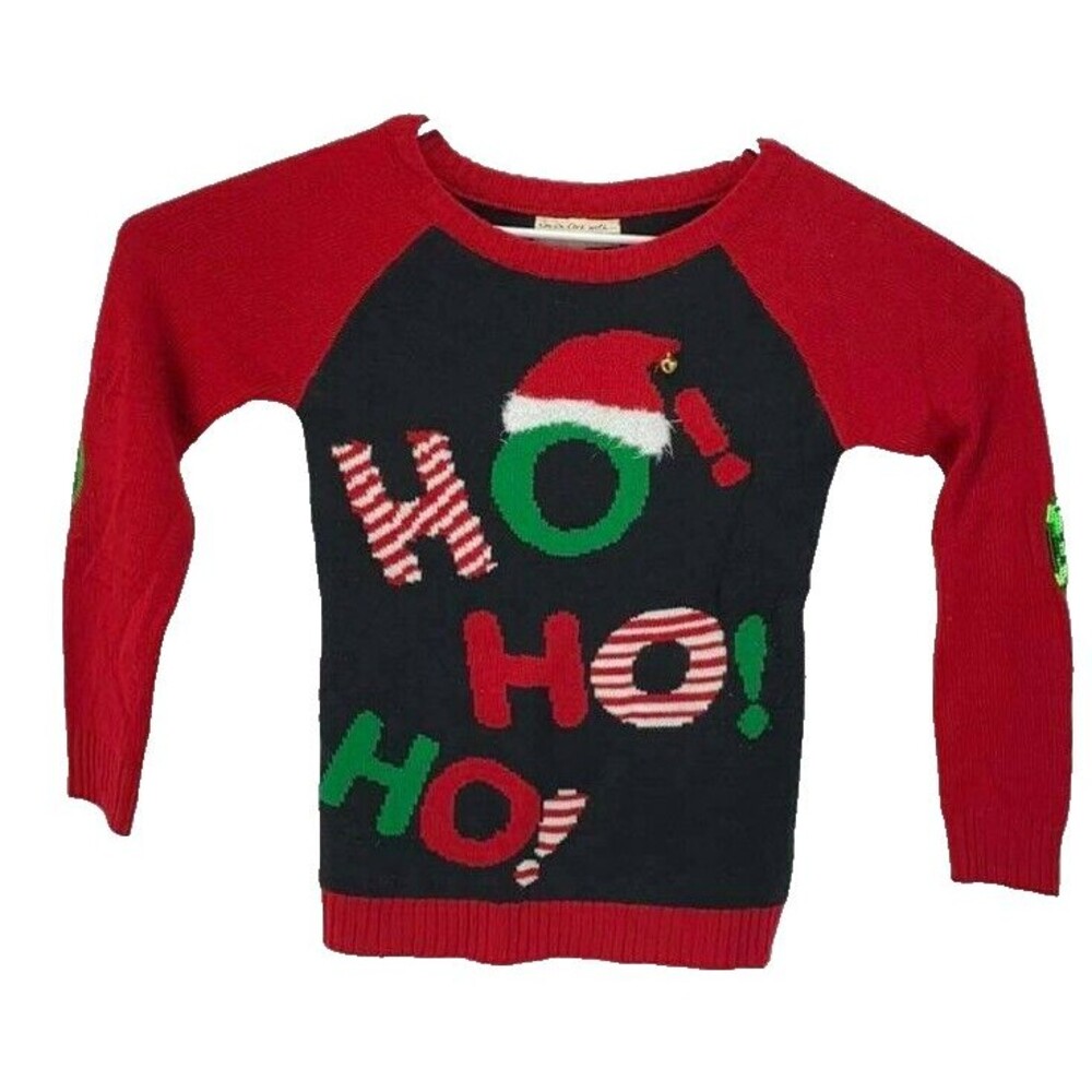 I'm In Love With Derek Ho Ho Ho Holiday Sweater Women's Size Small Christmas